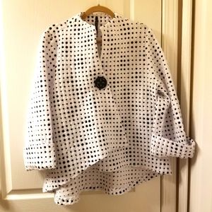 Jacket by IC - white and black